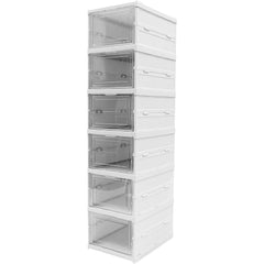 Stackable Multifunctional Storage For Clothes Foldable Drawer Shelf Basket Utility Cart Rack Storage Organizer Cart For Kitchen Pantry Closet Bedroom Bathroom Laundry (6  Layer 1 Pc)