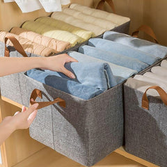 Cloth Storage Baskets Closet Storage Bins Canvas Fabric Storage Basket For Shelves Basket Organizers For Shelf Storage Bins For Clothes (4827 Cm)