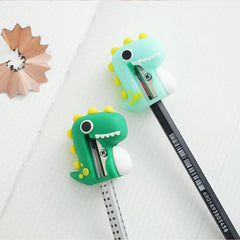 Dinosaur 2 In 1 Cute Eraser With Pencil Sharpener (1 Pc)