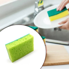 Multi-purpose Medium 2 In 1 Color Scratch Scrub Sponges Sponge Wear Resistance Dish Washing Tool High Friction Resistance Furniture For Refrigerator Sofa For Kitchen Household (1 Pc)