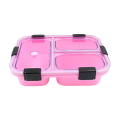 Plastic 3 Compartment Insulated Lunch Box Lunch Box (1 Pc)