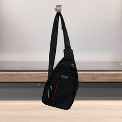 12859 Waterproof Anti Theft Cross-body Fanny Pack Waist Bag Shoulder Bags Chest Men Casual Fashion Usb Charging Earphone Hook Sling Travel Bag (1 Pc)