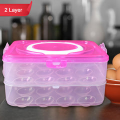 2263 Double Layer 24 Grid Egg Storage Box For Egg Storage Container