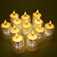 Festive Lighting For Any Occasion 12 Pack Led Tealight Candles