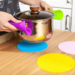 4913 Silicone Trivet For Hot Dish And Pot Silicone Hot Pads ( 1 Pcs )