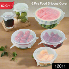 Silicone Food Cover Stretch Lids (6 Pcs Set / 62 Gm)