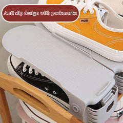 7277 Adjustable Folding Shoe Slots Organizer.