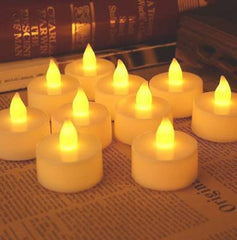 Festival Decorative - LED Tealight Candles (White, 24 Pcs)