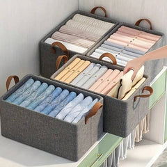 Cloth Storage Baskets Closet Storage Bins Canvas Fabric Storage Basket For Shelves Basket Organizers For Shelf Storage Bins For Clothes (4827 Cm)