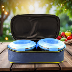 Bite Lunch Box With Insulated Fabric Lunch Bag  Plastic Spoon Fork