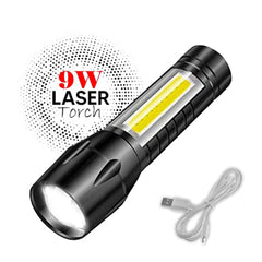 7528  Mini Search Rechargeable Led Long Range Flashlight Emergency Light Torch