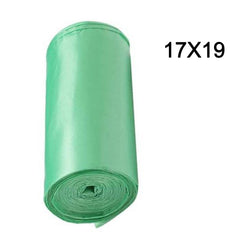 1581 Green Compostable Corn Starch Garbage Bags (17 X 19)